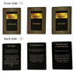 99 Names of Allah Flashcards with Quran Verses | Black & Gold