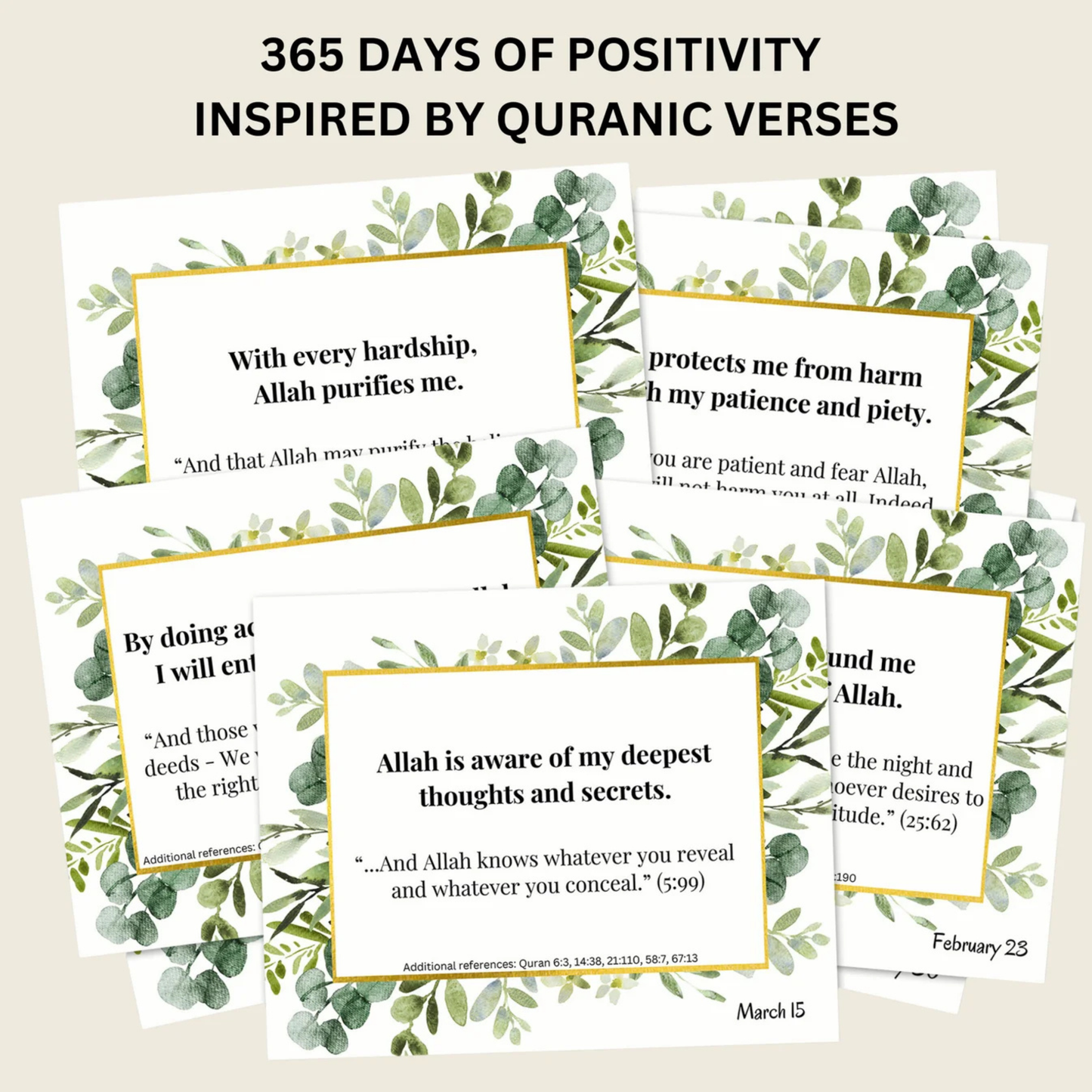 Islamic Affirmation Desk Calendar