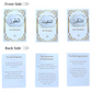 99 Names of Allah Flashcards with Quran Verses | White & Gold