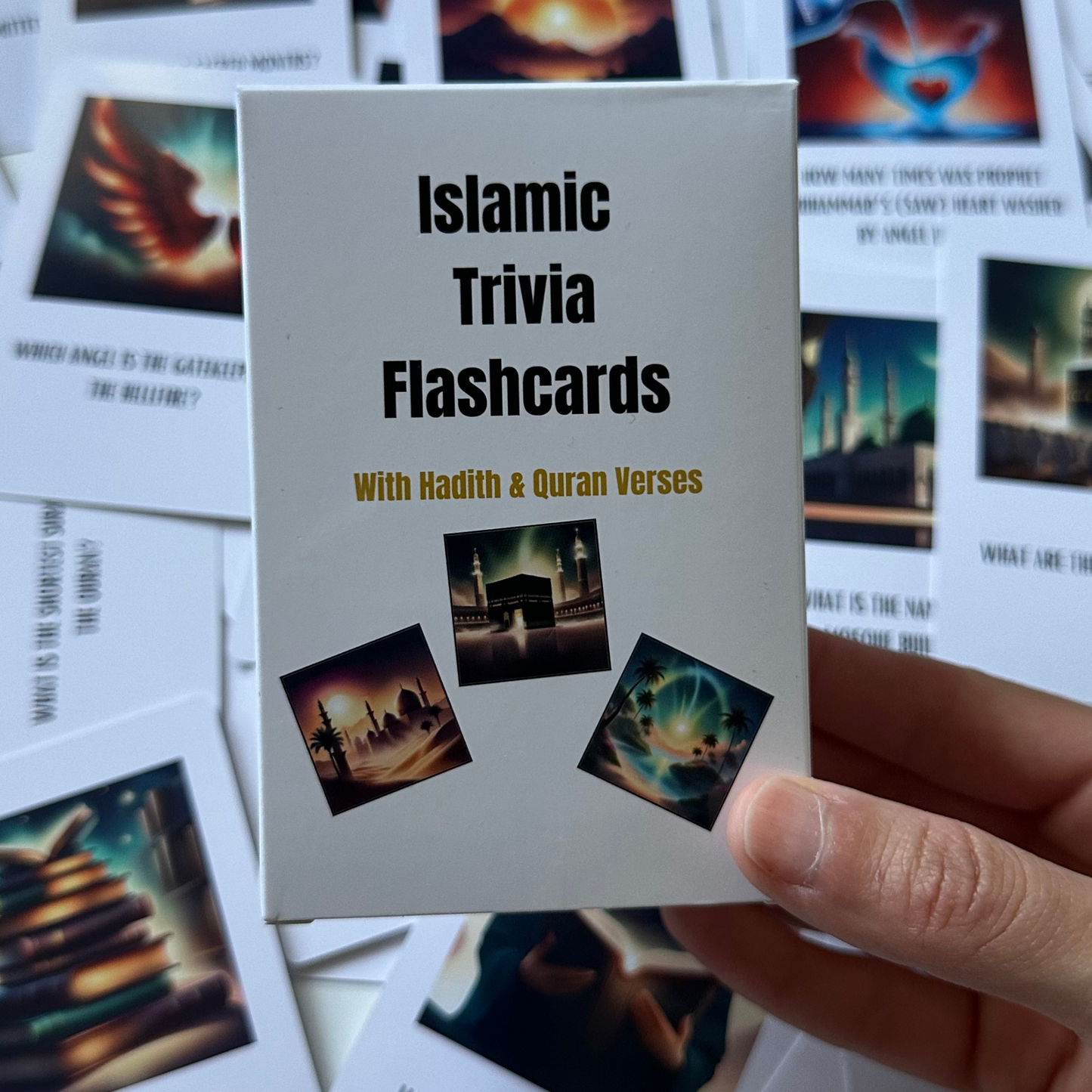 Muslim trivia crads, Muslim flashcards, Muslim Game cards